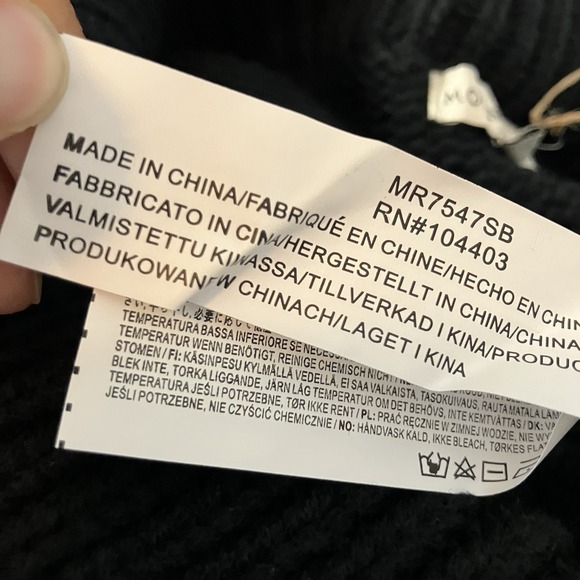 Moon River Sweater Womens Size Large Black‎ Long Sleeve Off The Shoulder - Picture 8 of 10